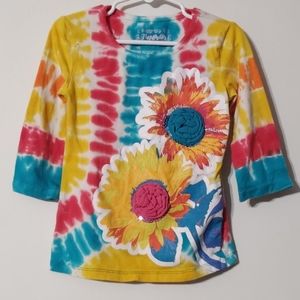 Flapdoodles Size 5 Girls 3/4 sleeve top